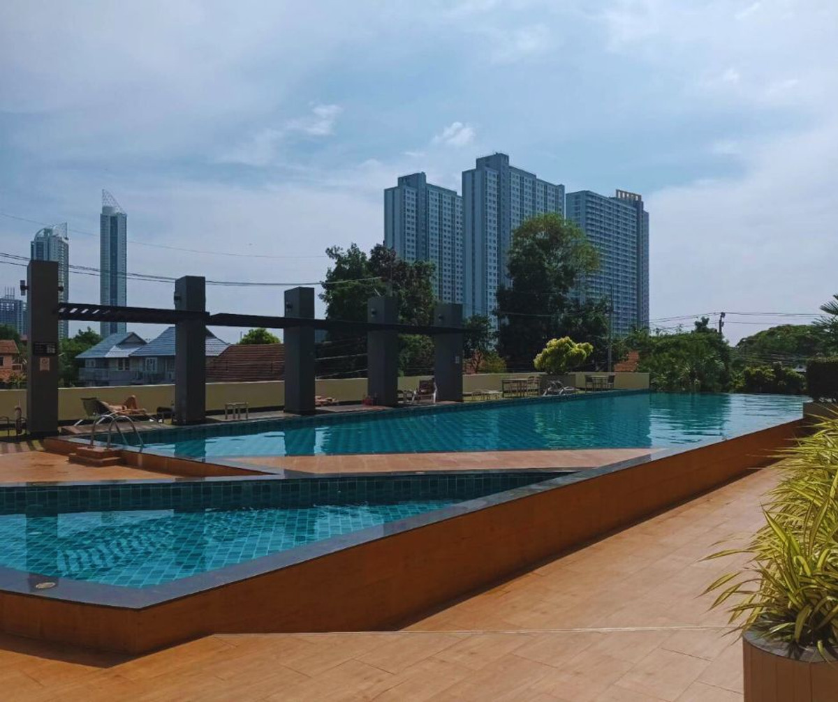 For SaleCondoPattaya, Bangsaen, Chonburi : Condo for sale La Santier 🌊🏢Room 32.93 sq m, 29th floor, sea view and city view