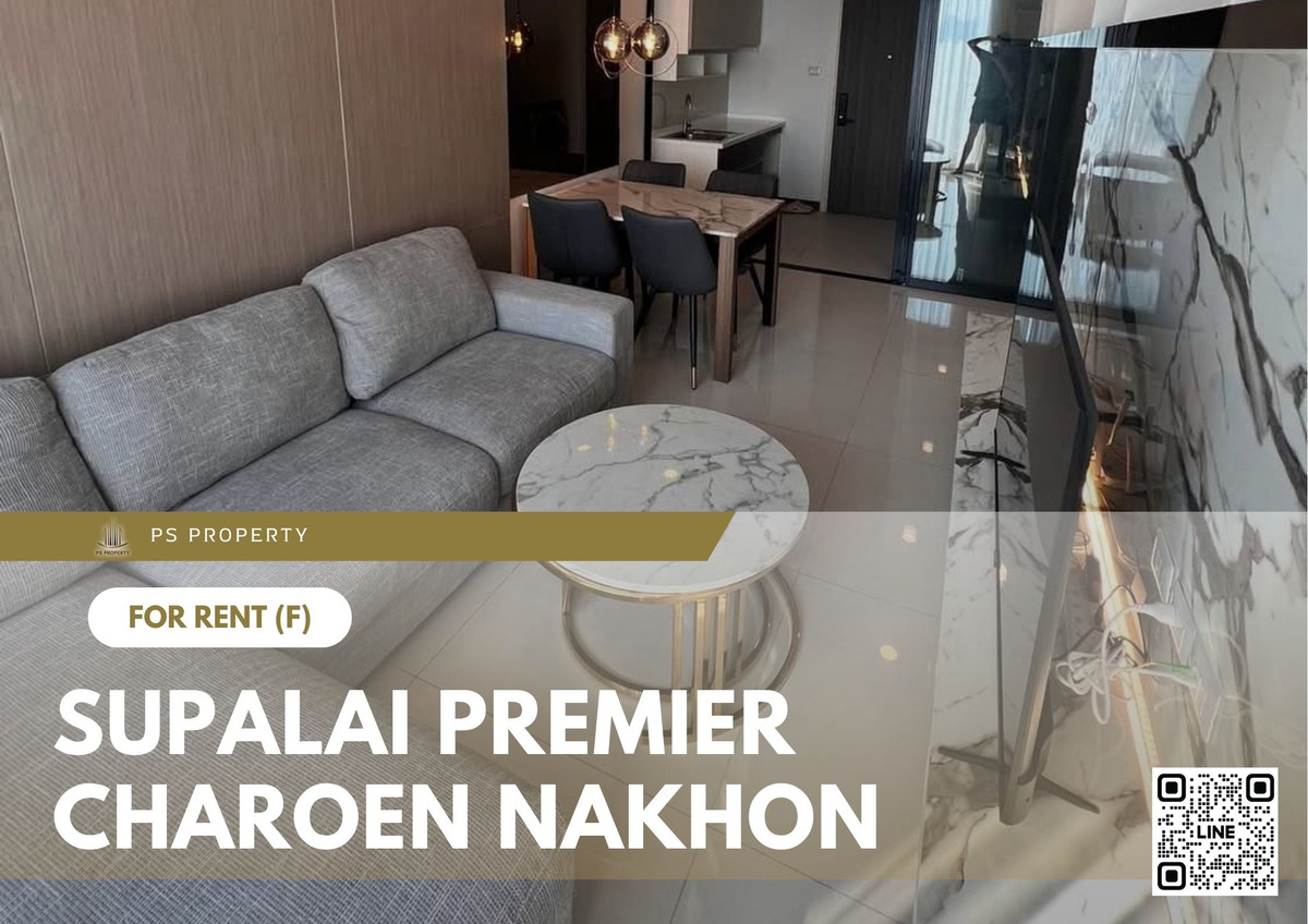 For RentCondoWongwianyai, Charoennakor : For rent 🔥 Supalai Premier Charoen Nakhon 🔥 Fully furnished and equipped, near BTS Krung Thonburi