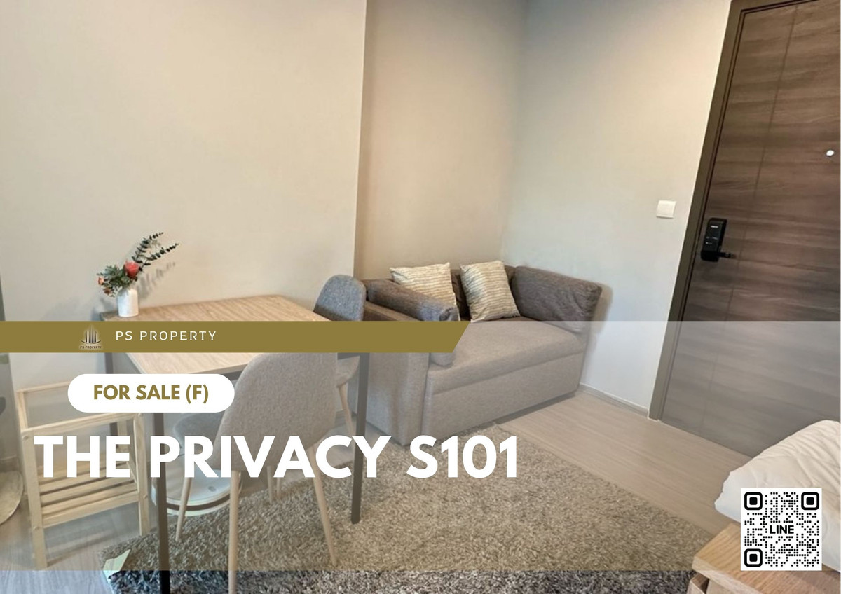 ขายคอนโดอ่อนนุช อุดมสุข : ขายด่วน 📍 THE PRIVACY S101 📍 เฟอร์นิเจอร์ และ เครื่องใช้ไฟฟ้าครบ ใกล้ BTS ปุณณวิถี