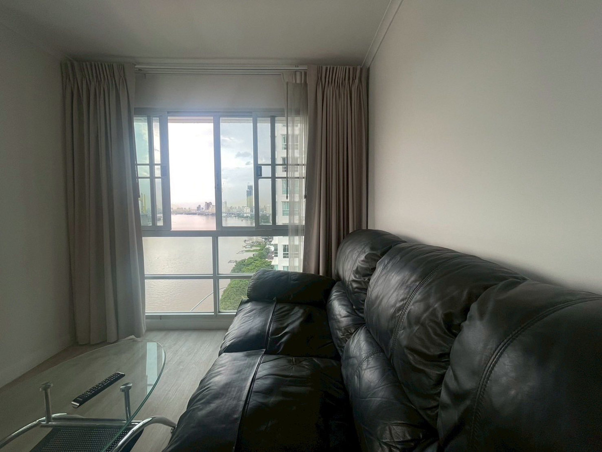 For RentCondoRama3 (Riverside),Satupadit : Condo, 22nd floor, fully furnished, beautifully decorated, for rent, Rama 3-Sathupradit area, near HomePro Rama 3, only 1.5 km.