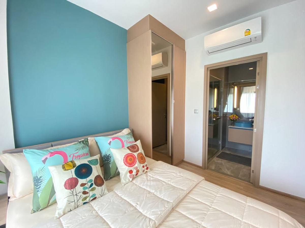 For RentCondoOnnut, Udomsuk : Empty room, decorated with very beautiful built-ins, beautiful garden view, for rent, 1 bedroom, 1 bathroom, Kawa Haus Onnut 77 Kawa Haus Onnut 77