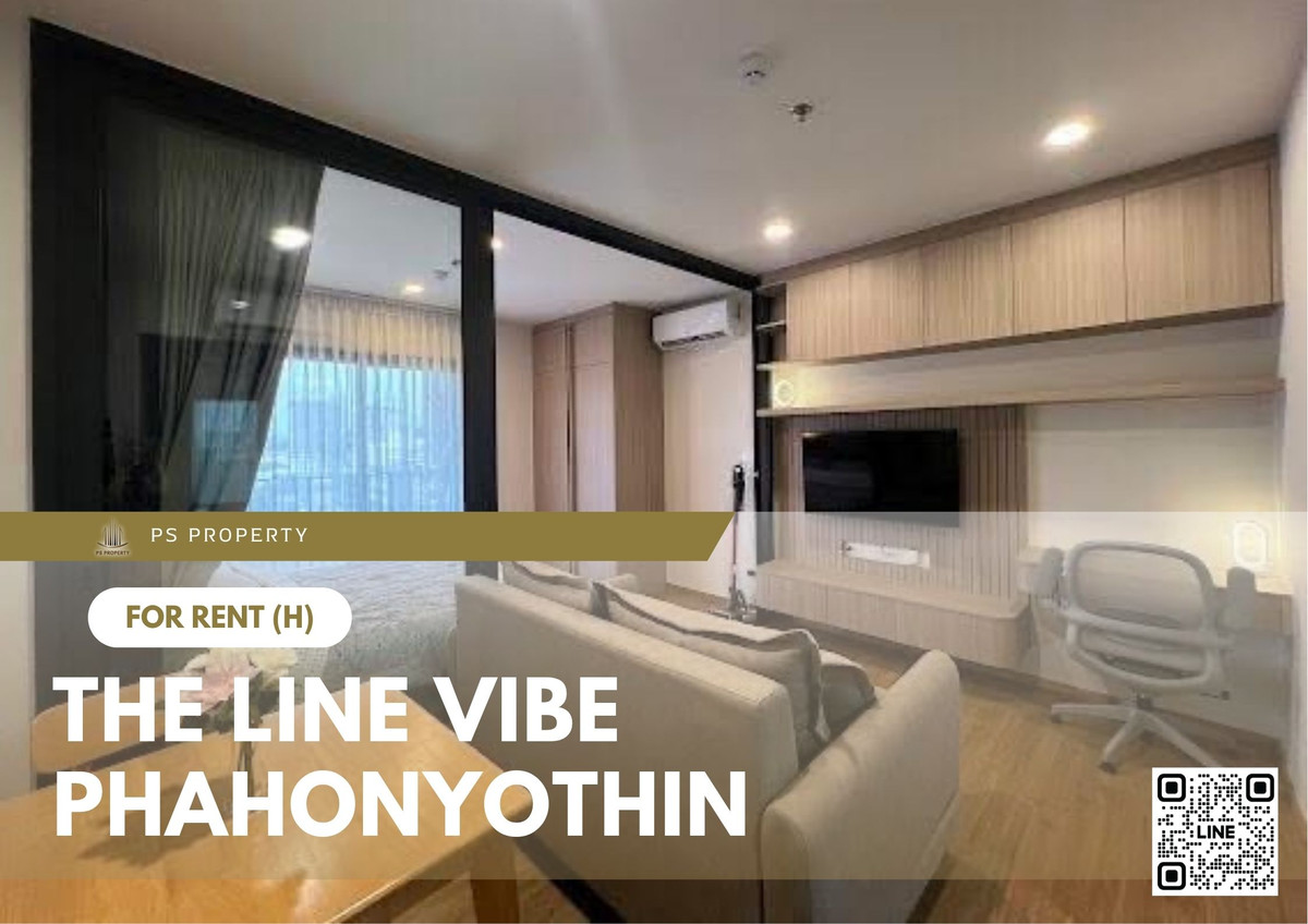 For RentCondoLadprao, Central Ladprao : For rent ✨ THE LINE VIBE Phahonyothin ✨ Fully furnished and equipped, opposite Central Ladprao
