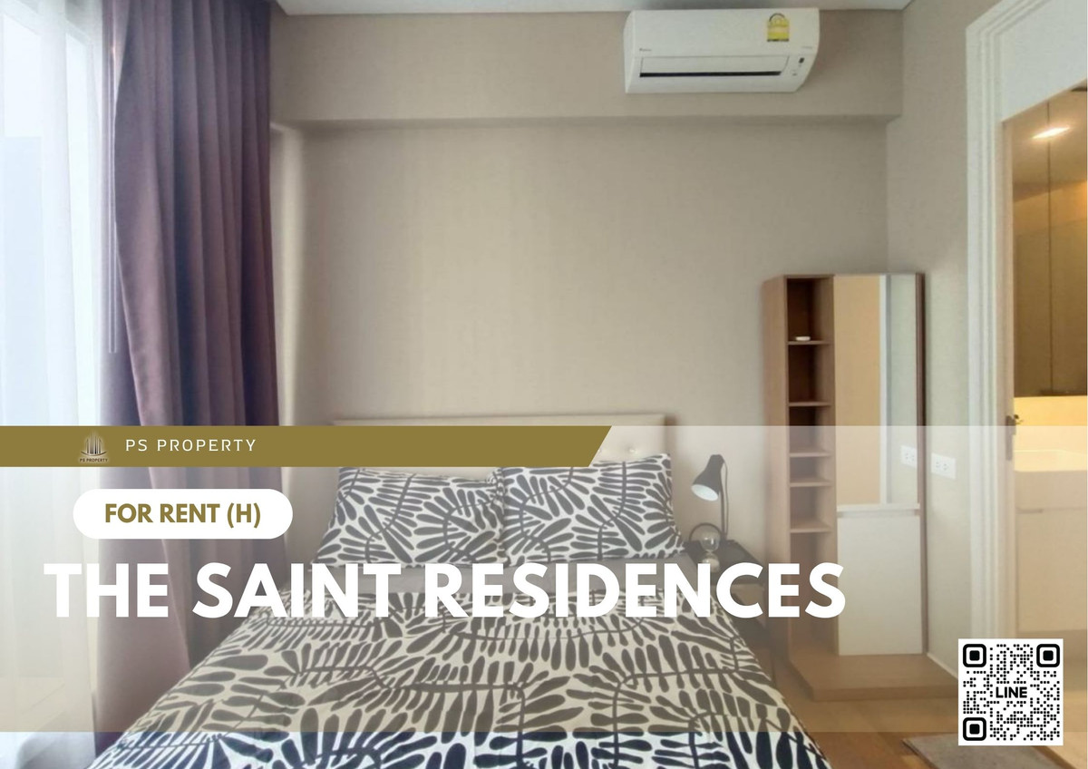 For RentCondoLadprao, Central Ladprao : For rent 📍 The Saint Residences 📍 Fully furnished and equipped, near BTS Ha Yaek Lat Phrao