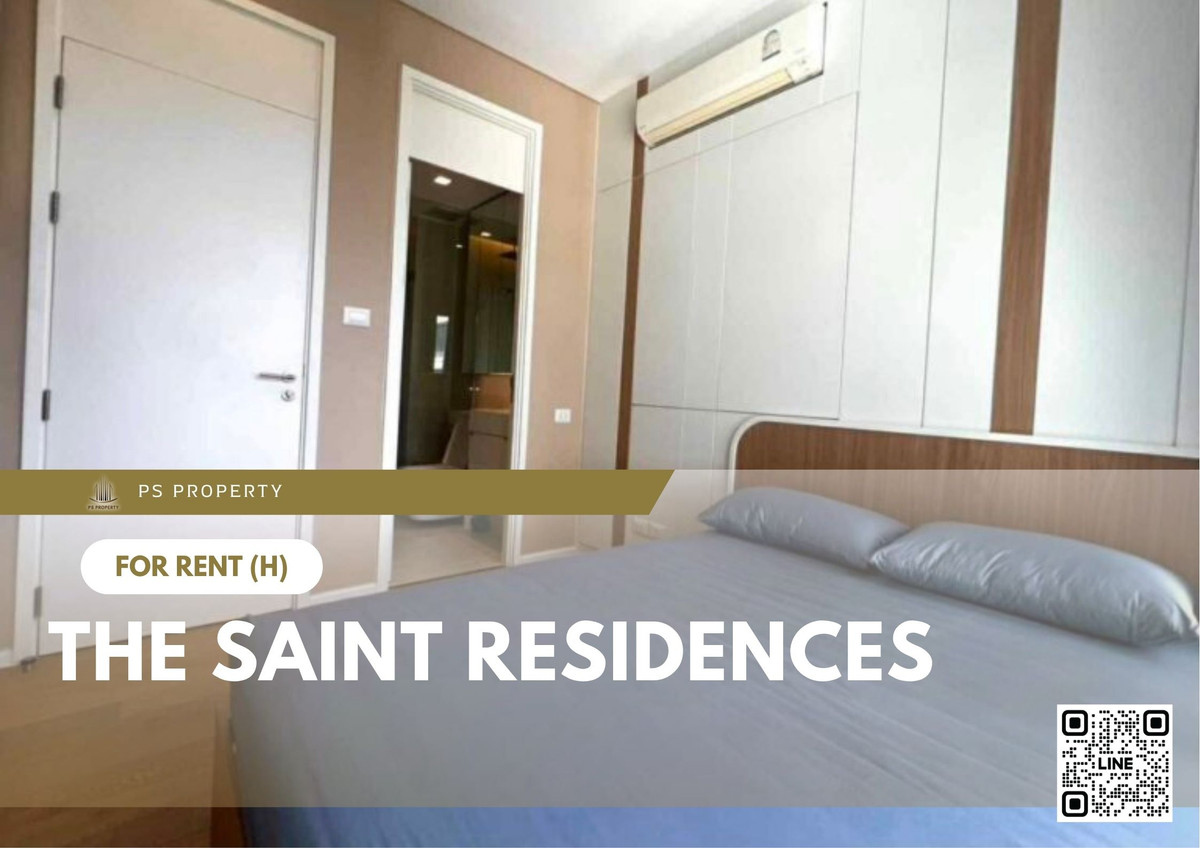 For RentCondoLadprao, Central Ladprao : For rent 📍 The Saint Residences 📍 Fully furnished and equipped, near BTS Ha Yaek Lat Phrao