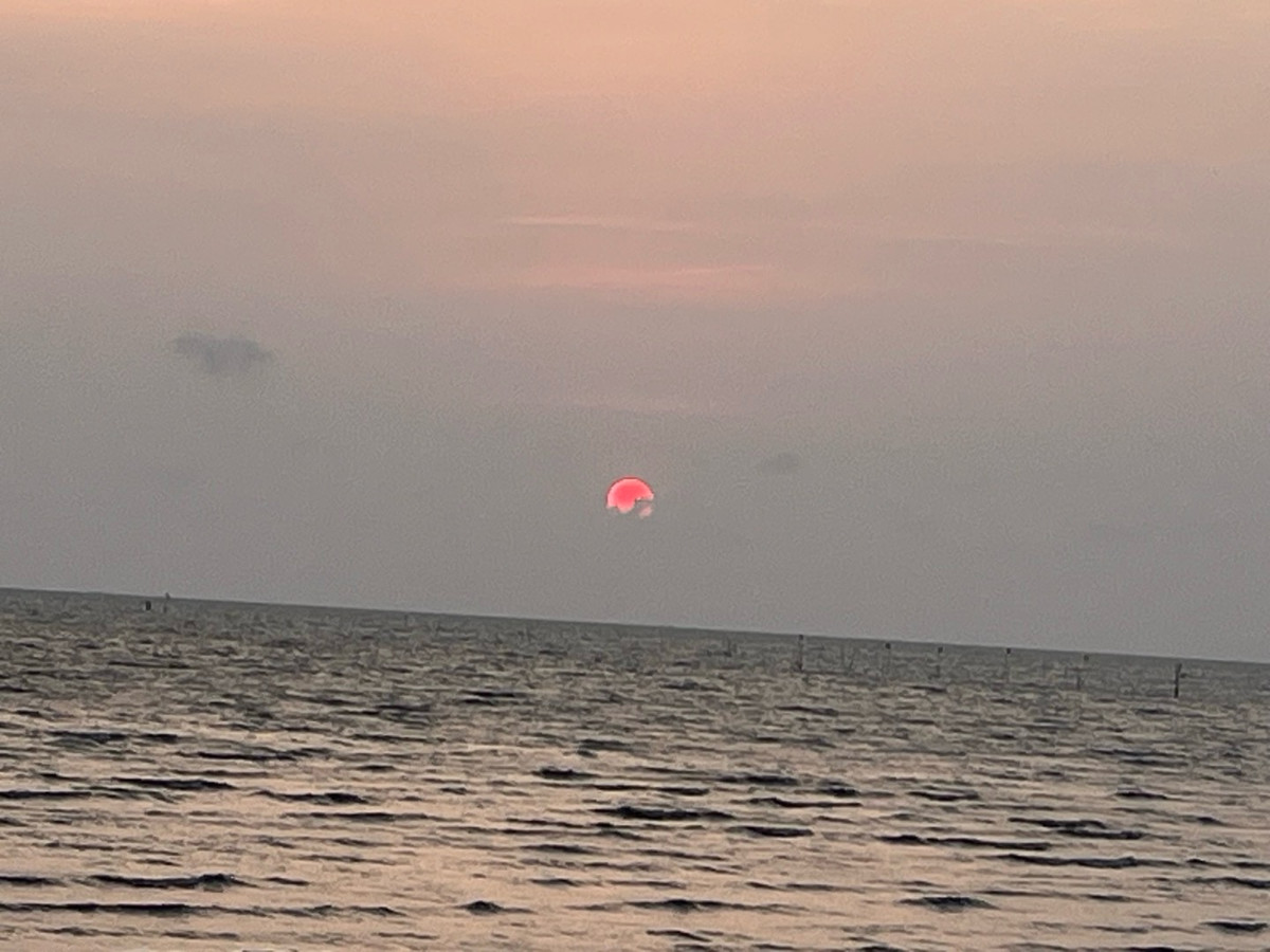 CondoPattaya, Bangsaen, Chonburi : Condo for sale, sea view, good atmosphere, on a private beach, just carry your bags and move in.