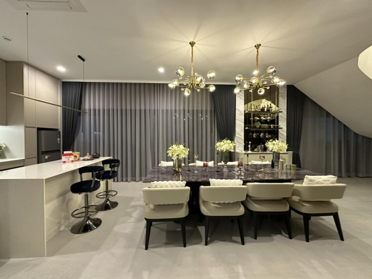 ให้เช่าบ้านลาดกระบัง สุวรรณภูมิ : บ้านเดี่ยวให้เช่า 🔥 Grand Bangkok Boulevard Krungthepkritha 🔥 5 ห้องนอน 6 ห้องน้ำ เฟอร์นิเจอร์ และ เครื่องใช้ไฟฟ้าครบ 