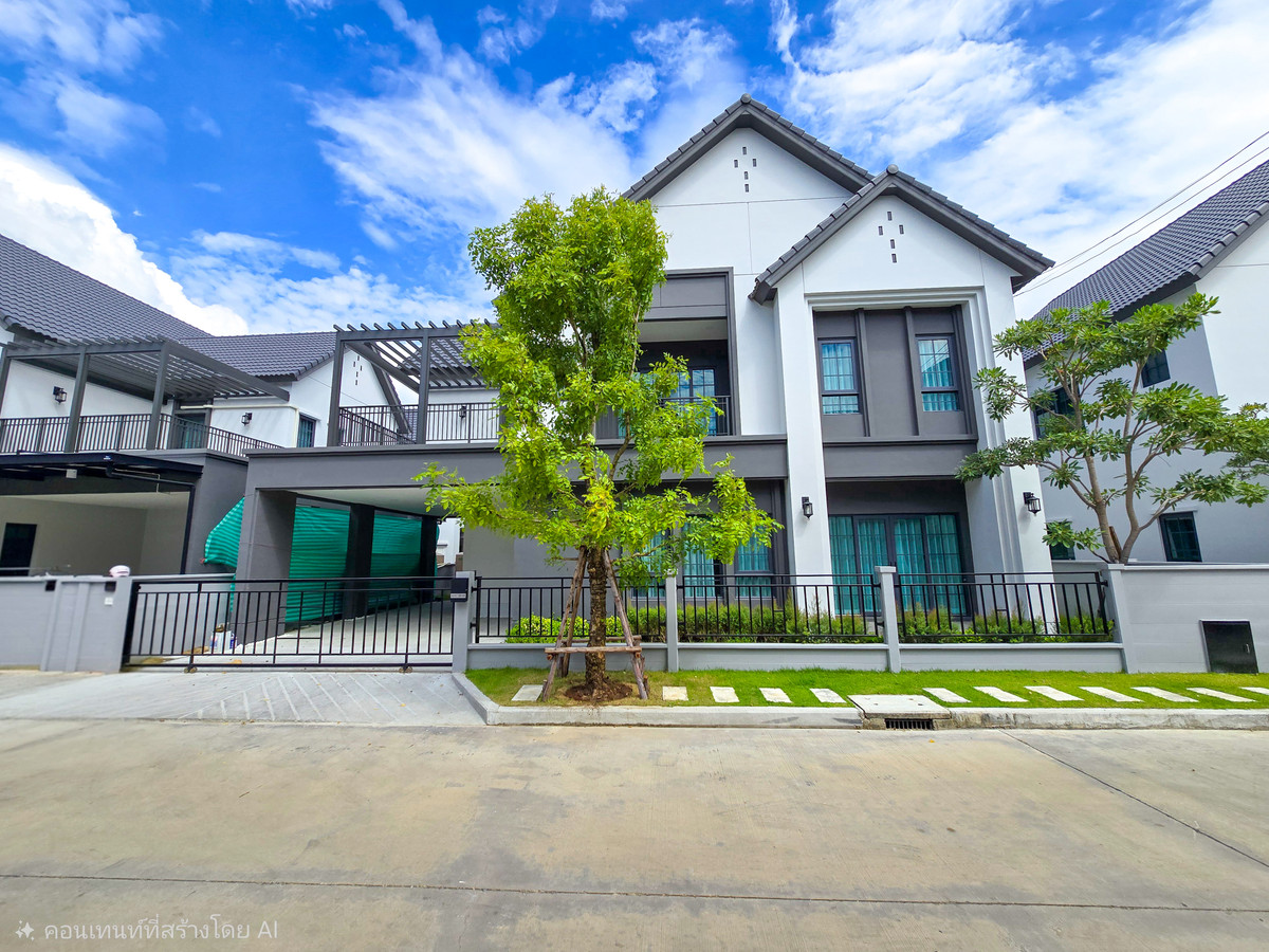 For RentHouseBangna, Bearing, Lasalle : 𝐅𝐨𝐫 𝐑𝐞𝐧𝐭: 𝐒𝐢𝐧𝐠𝐥𝐞 𝐇𝐨𝐮𝐬𝐞 𝐂𝐞𝐧𝐭𝐫𝐨 𝐁𝐚𝐧𝐠𝐧𝐚-𝐓𝐲𝐩𝐞 𝐀𝐧𝐠𝐞𝐥𝐨 Luxury single house near Mega Bangna, fully furnished, ready to move in.