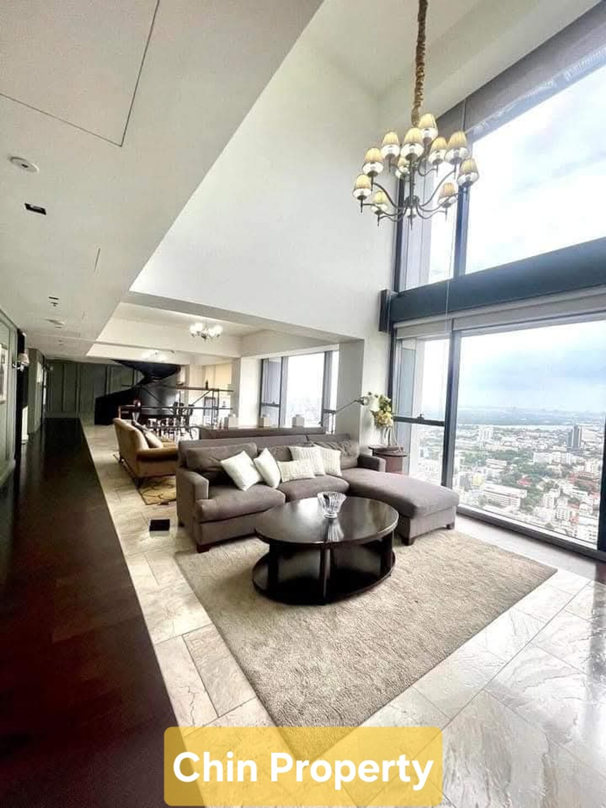 ให้เช่าคอนโดสาทร นราธิวาส : ให้เช่า The Met Condominium ถนนสาทรใต้ Duplex ชั้น 54-55 ตึก D พื้นที่ 366 ตรม 4 Beds 5