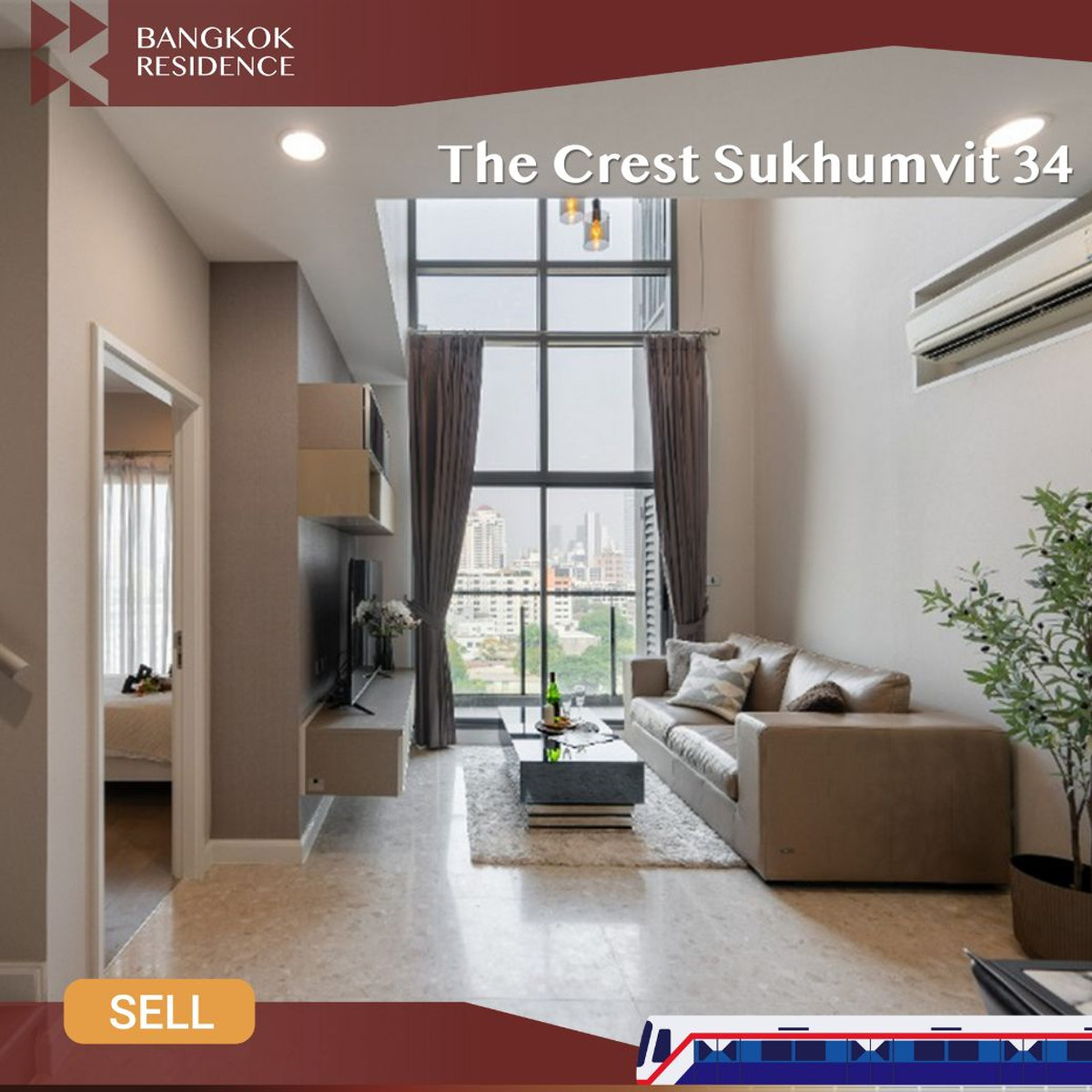 For SaleCondoSukhumvit, Asoke, Thonglor : 💫 Last Chance! Great Price  Beautiful Unit , The Crest Sukhumvit 34 near BTS Thong Lo
