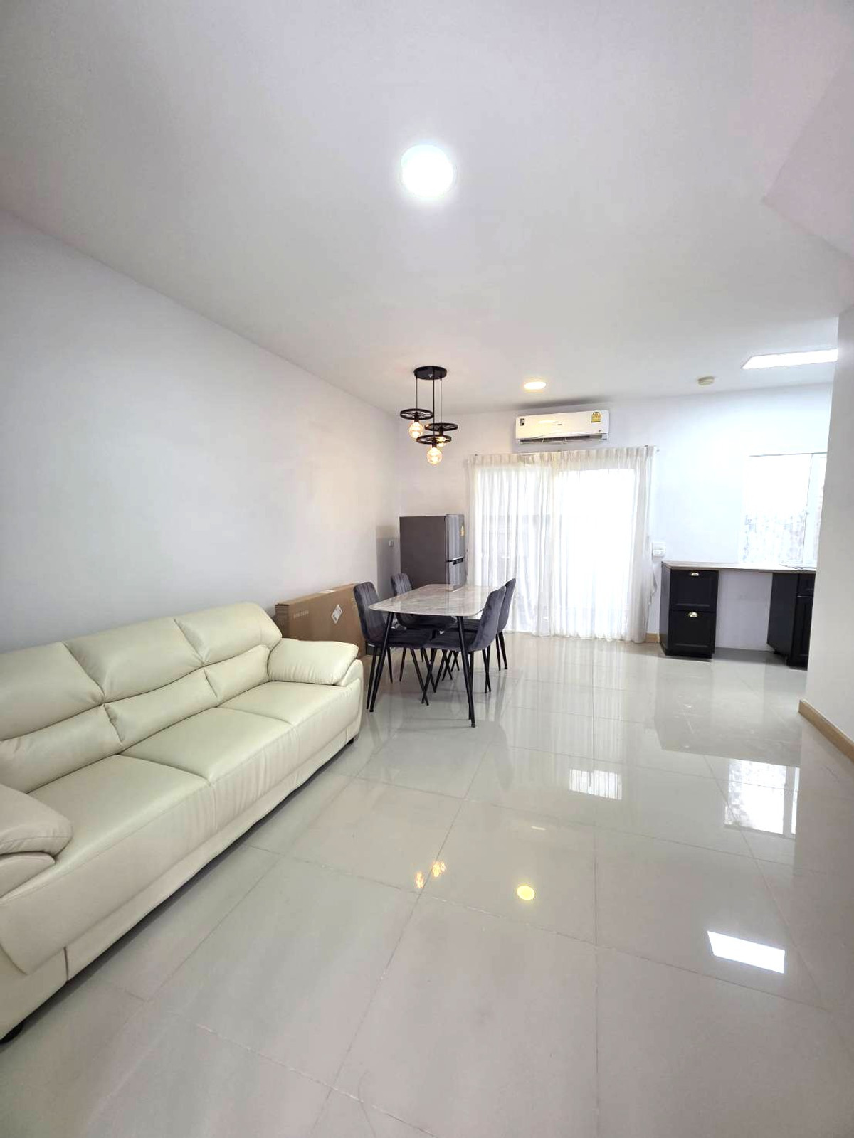 For RentTownhomeBangna, Bearing, Lasalle : 🏡 2-story townhome for rent, Casa City Bangna Km. 7 🎉 near Mega Bangna 1.9 km only, house available, ready to move in ✅✅