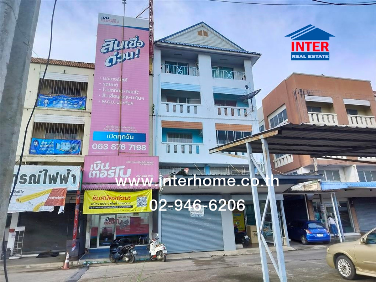 For SalePathum Thani,Rangsit, Thammasat : Room for rent, 6 floors, 52.9 sq m, Crystal Home, Phahonyothin Road, Khlong Luang Road, Khlong Luang, Pathum Thani.