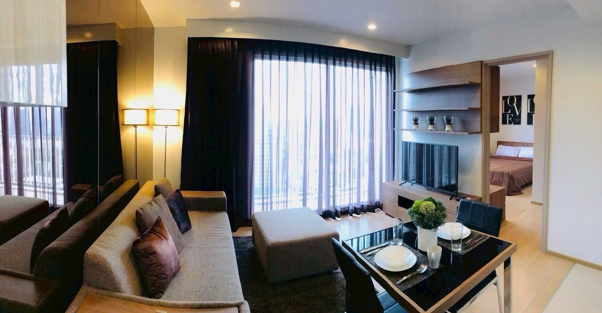 ให้เช่าคอนโดสุขุมวิท อโศก ทองหล่อ : 🔥Rent at  HQ Thonglor🔥1BR 1BR.🔥Specia 40,000🔥44sqm 🔥Floor27