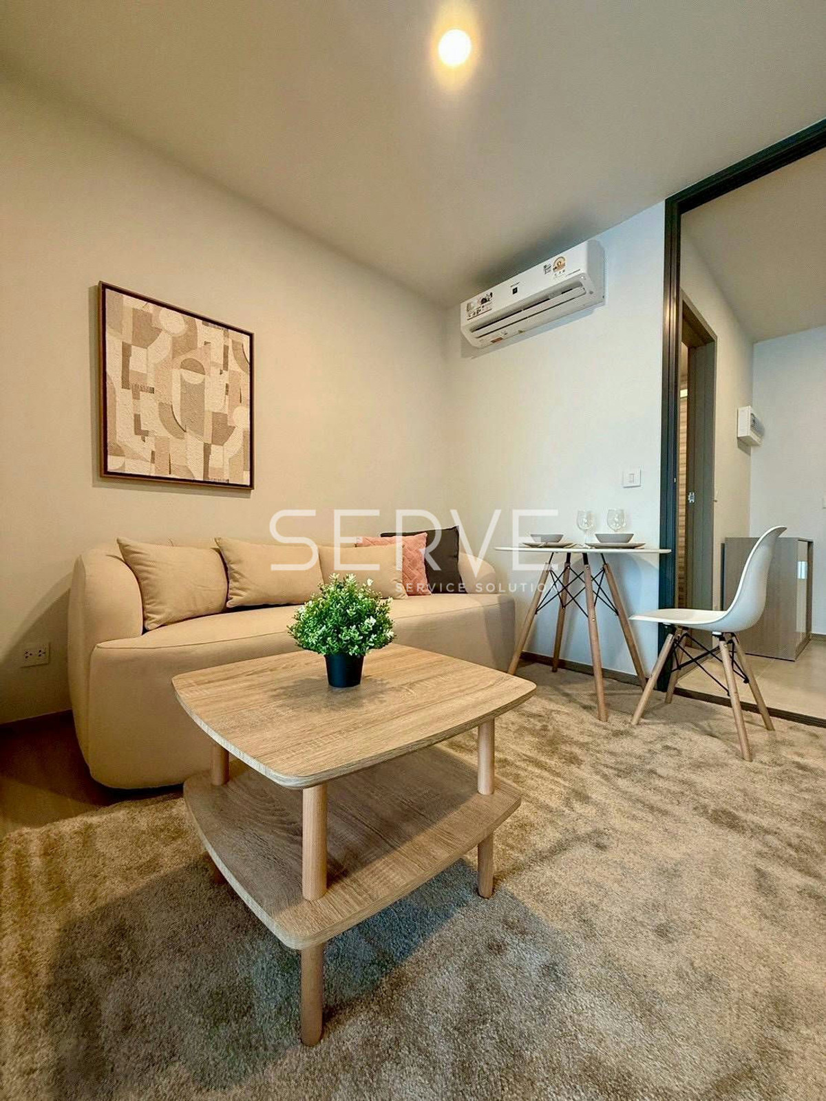 For RentCondoKhlongtoei, Kluaynamthai : 🔥20K🔥- 1 Bed 34.27 sq.m. Nice Room Good Location Shuttle bus to BTS Phra khanong 700 m. at Aspire Sukhumvit Rama 4 Condo / For Rent