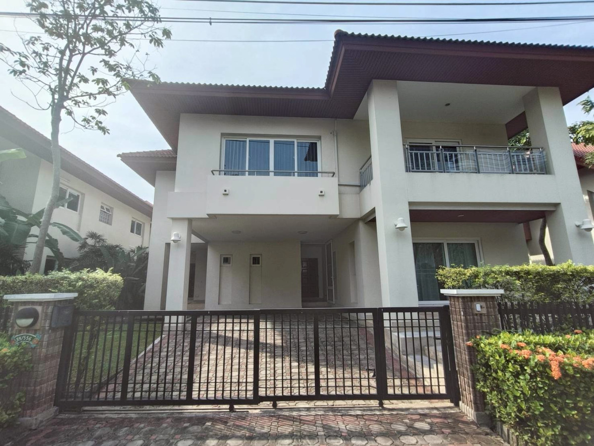 For RentHouseChaengwatana, Muangthong : Single house for rent, Nichada Thani, 4 bedrooms, near ISB_Sunshine International School.