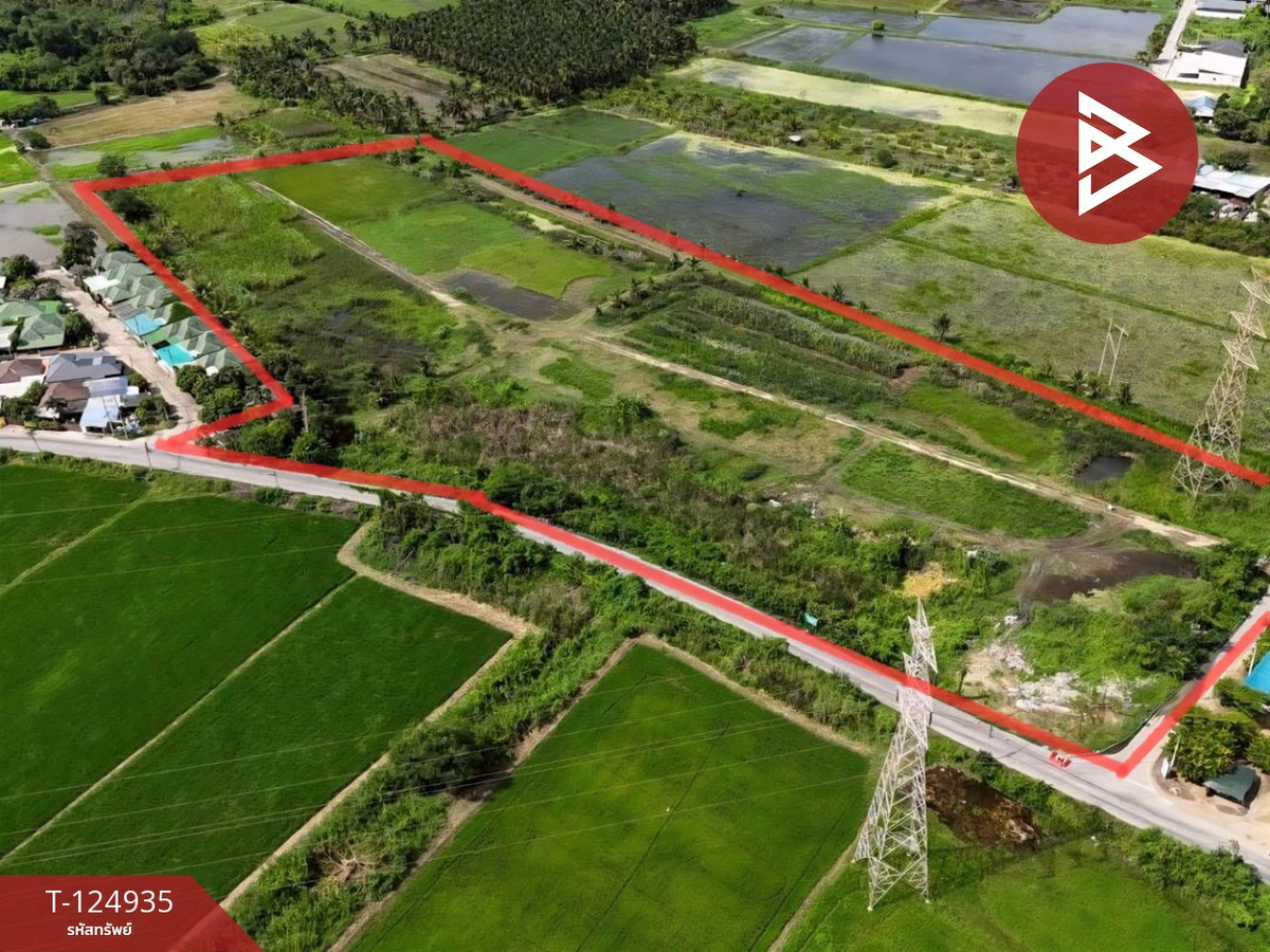 Urgent sale, corner plot of land, area 22 rai 2 ngan, Ban Pong, Ratchaburi, next to the road. Loading...