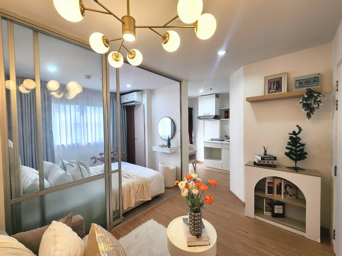 For RentCondoBangna, Bearing, Lasalle : Condo for rent, Lumpini Mega City Bangna, make an appointment to view the room.
