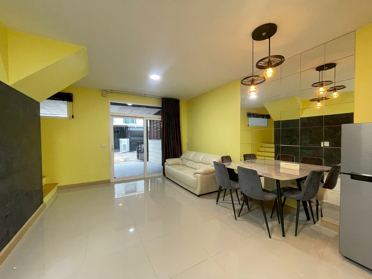 For RentTownhomeBangna, Bearing, Lasalle : 🏡 2-story townhome for rent, Casa City Bangna Km. 7 🎉 near Mega Bangna 1.9 km only, house available, ready to move in ✅✅