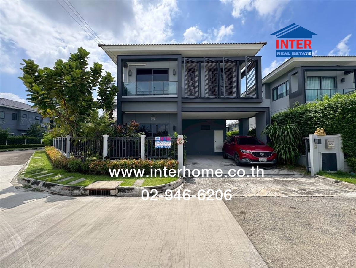 For SaleHouseChaengwatana, Muangthong : 2-story detached house, 59.2 sq m, Centro Ratchaphruek Village, Chaengwattana, Ratchaphruek Road, National Highway 345, Pak Kret, Nonthaburi.