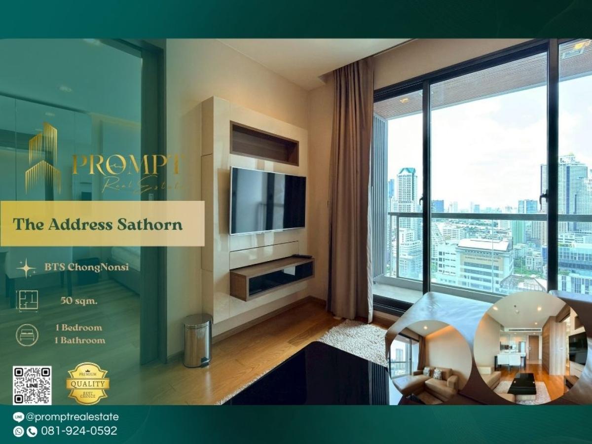For RentCondoSathorn, Narathiwat : ST13609 - The Address Sathorn :  ดิ แอดเดรส สาทร - BTS ChongNonsi / BTS SaintLouis / SathornSquare