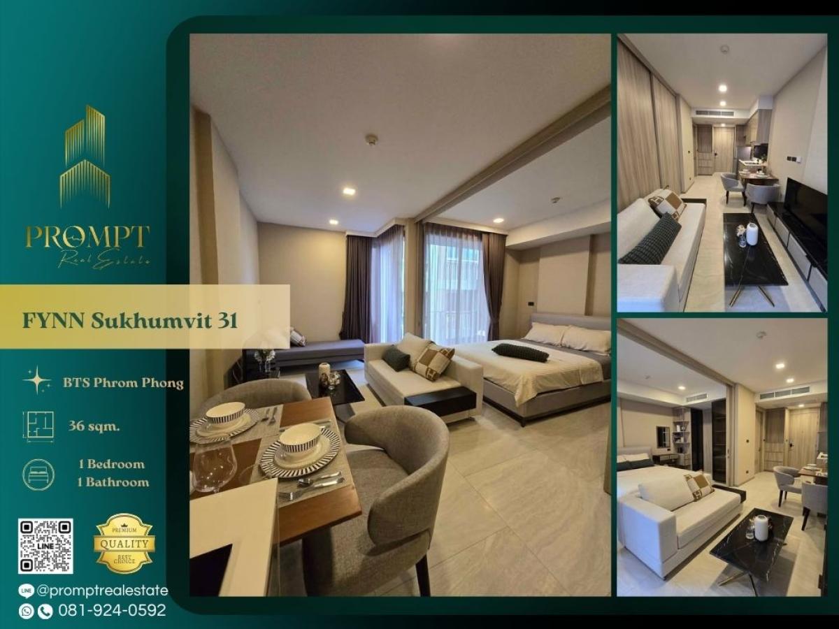 For RentCondoSukhumvit, Asoke, Thonglor : EF00965 - FYNN Sukhumvit 31 :  ฟินน์ สุขุมวิท 31 - #PhromPhong #Sukhumvit31 #Asoke

Prime Sukhumvit 31 location near Phrom Phong lifestyle hubs and BTS access—ideal for stylish, modern, and convenient city living.
(位于素坤逸31核心地段，靠近Phrom Phong高端生活圈与轻轨站，生活方式多