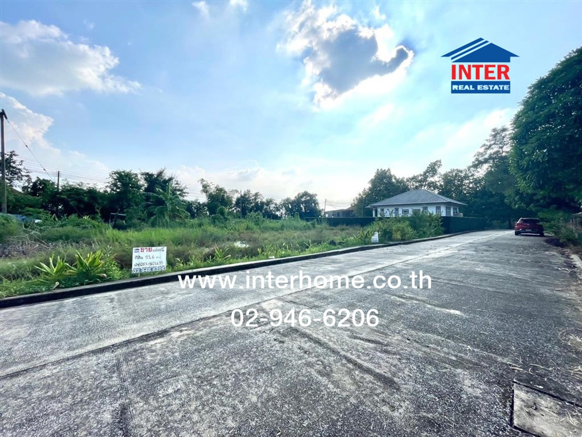 For SaleLandPathum Thani,Rangsit, Thammasat : Vacant land 93.6 sq m, Theptarin Village, Khlong 11, near Green Garden Home Village, Khlong 11, Rangsit-Nakhon Nayok Road, Lam Luk Ka Road, Lam Luk Ka, Pathum Thani.