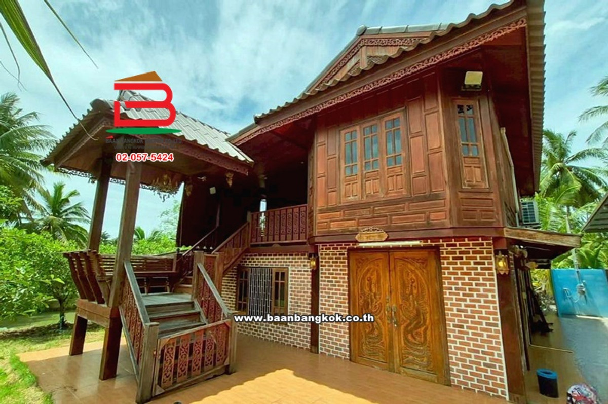 Land with buildings, area 3-0-18 sq m., good location, near Phoprak Coffee Shop, Chom Pluak Subdistrict, Bang Khonthi District, Samut Songkhram Province. Loading...
