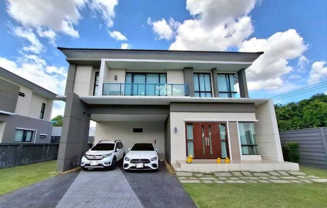 For RentHouseNonthaburi, Bang Yai, Bangbuathong : Single house for rent, The City Ratchapruek-Suan Phak, 262 sq m, 1 ngan 19.5 sq m, near the Red Line