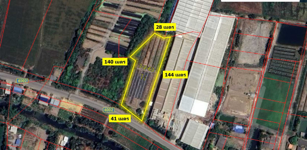For SaleLandPhutthamonthon, Salaya : Land for sale, green zone, 3 rai, 2 ngan, 63 sq m, near Nakhon Pathom Provincial Hall