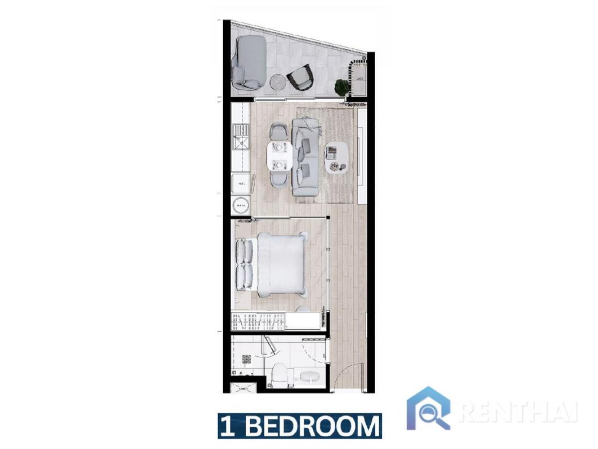 ขายคอนโดภูเก็ต : สำหรับ ขาย คอนโด 1 ห้องนอน ที่ The Aqua