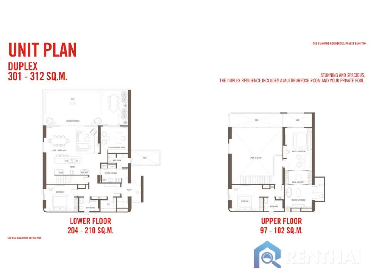 ขายคอนโดภูเก็ต : สำหรับ ขาย คอนโด 3 ห้องนอน ที่ The Standard Residences