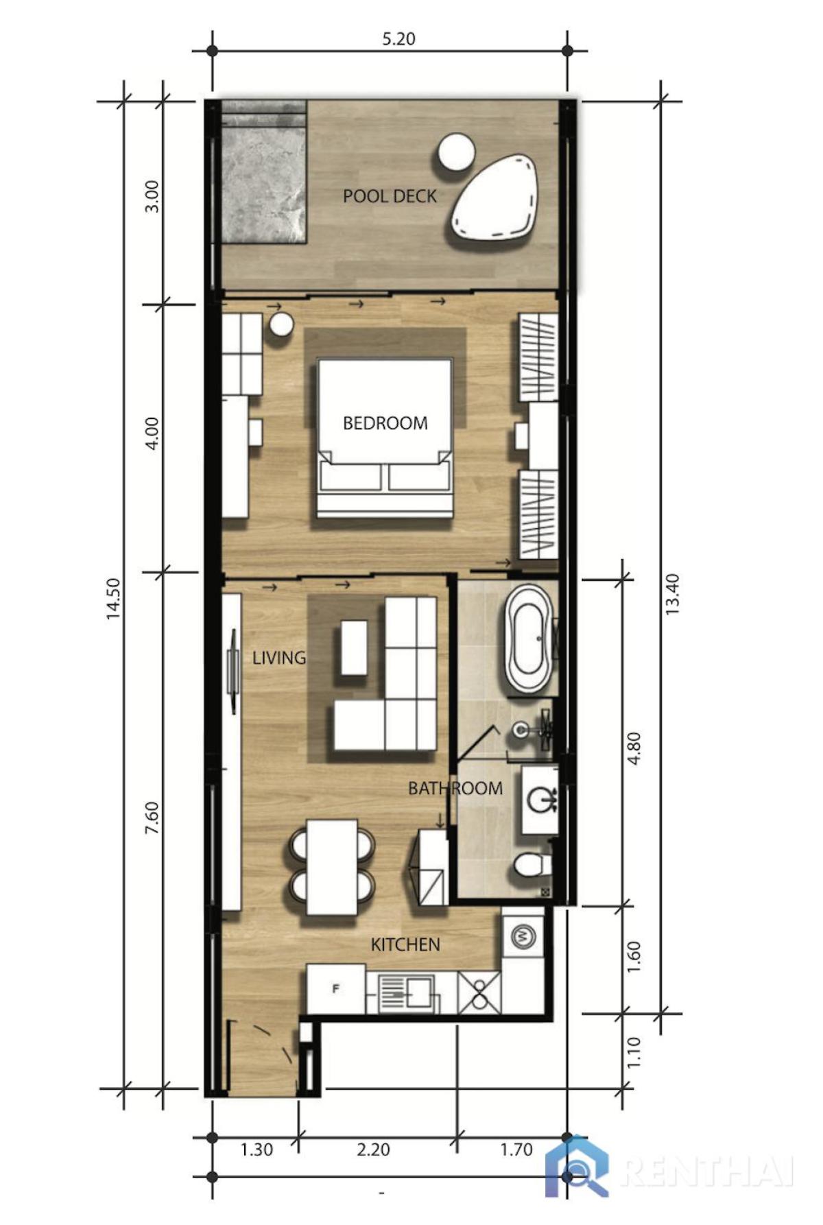 For SaleCondoPhuket : For sale condo 1 bedroom at Bright Phuket