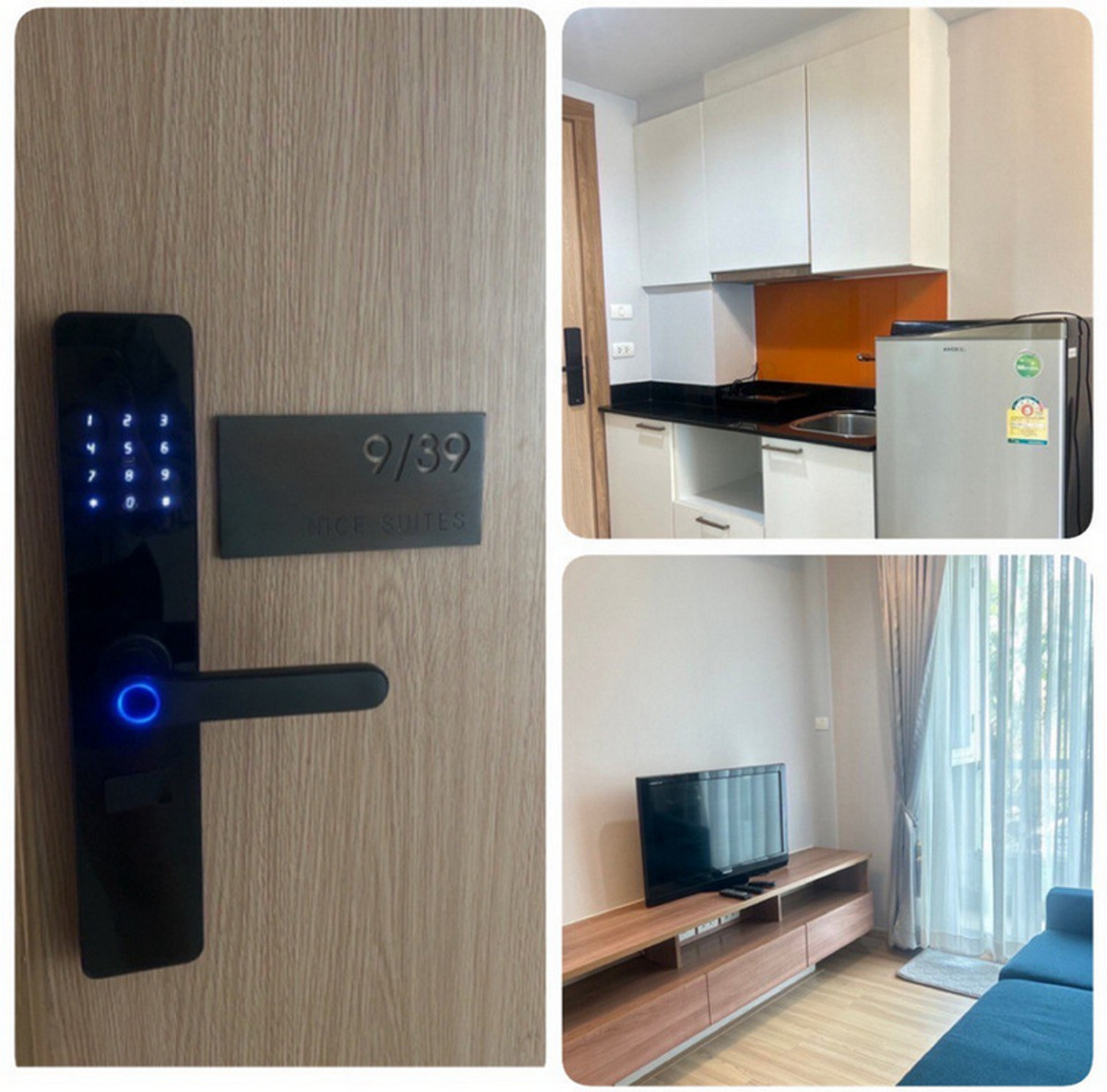 สอบถามโทร : 089-899-4482 Nice Suites Sanambinnam I ไนซ์ สวีทส์ สนามบินน้ำ 1 ห้องขนาด 33.51 ตารางเมตร 1 ห้องนอน ตกแต่งครบตามรูป Loading...