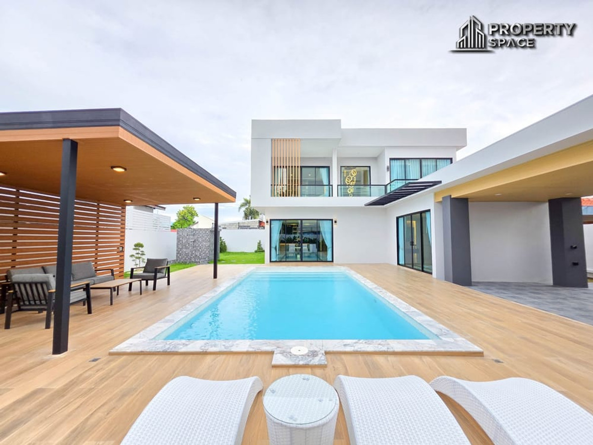 For SalePattaya, Bangsaen, Chonburi : Brand New Luxury Huge 5 bedroom Pool Villa Near Jomtien Beach For Sale