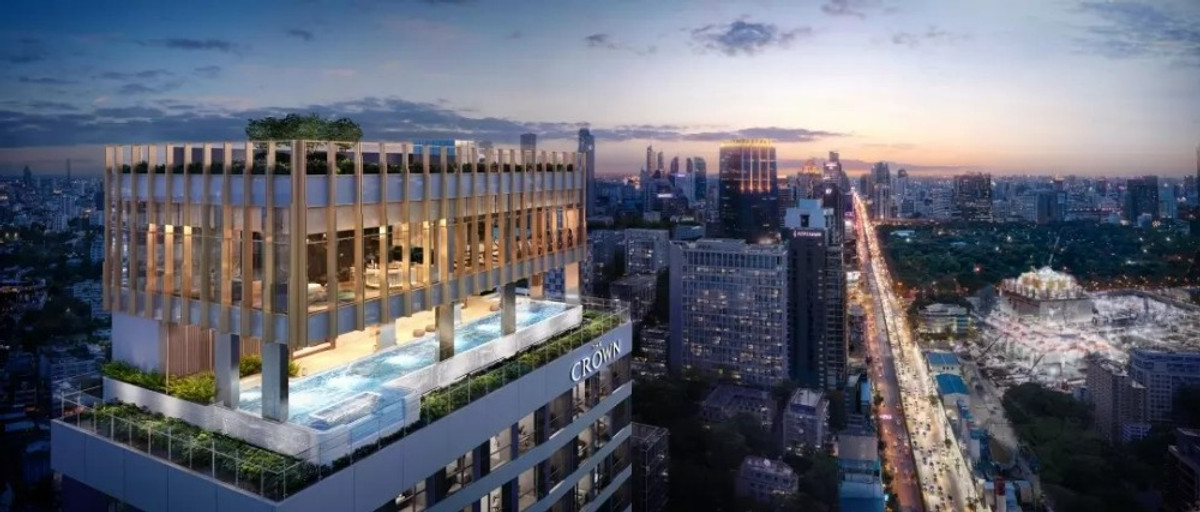 ขายคอนโดคลองเตย กล้วยน้ำไท : 𝘽𝙚𝙨𝙩 𝙋𝙧𝙞𝙘𝙚  ❗❗ 1 bed 25ตร.ม : The Crown Residences : Aum 065-512-1395