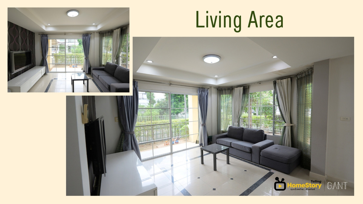 Single house for sale, 3 bedrooms, ready to move in, Chaiyaphruek Village 2 Tiwanon-Wongwaen Rd. 345, Bang Khu Wat Subdistrict, Pathum Thani (Gant-300) Loading...