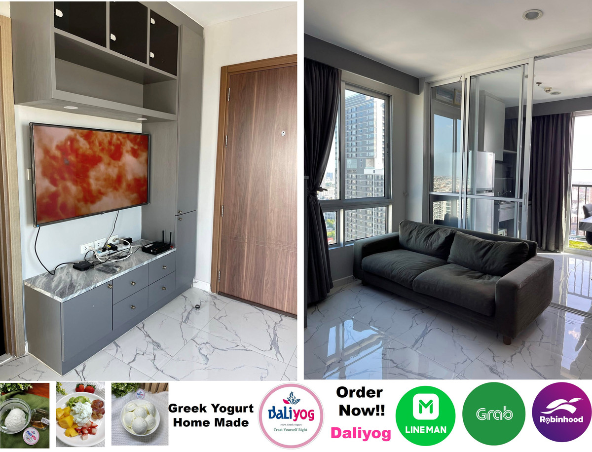 ให้เช่าคอนโดอ่อนนุช อุดมสุข : The Base 77 สุขุมวิท 77 ให้เช่า 1 นอน สวย ชั้นสูง วิวดี แต่งครบ พร้อมอยู่ ใกล้บีทีเอสอ่อนนุช 850m.