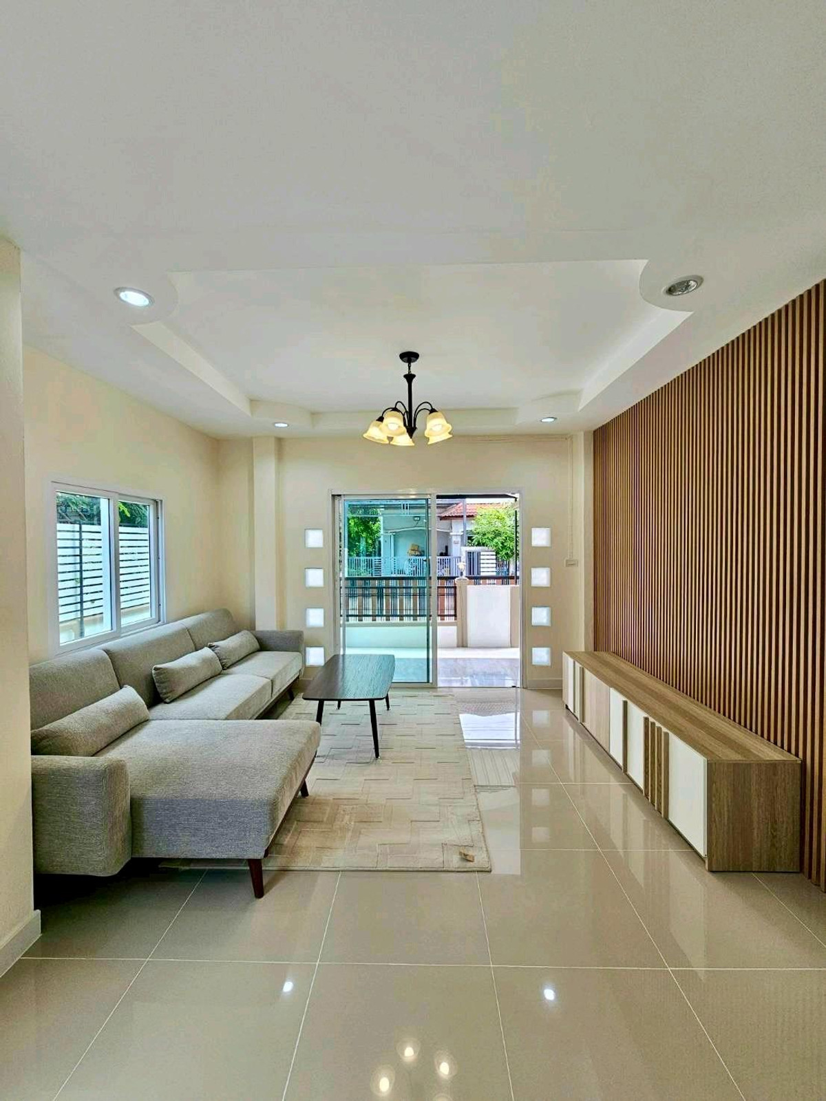 For SaleHouseNawamin, Ramindra : 2-story detached house, KC Garden Home Village 11, Nimitmai 40, Big C, Makro, Lotus, renovated and ready to move in. Free furniture Convenient travel Pink Line