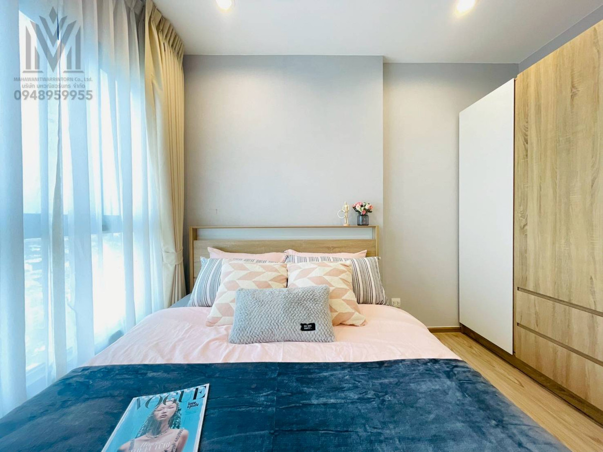 For RentCondoRamkhamhaeng, Hua Mak : Condo for rent, The Tree Hua Mak, beautiful room, ready to move in, good view, has everything.