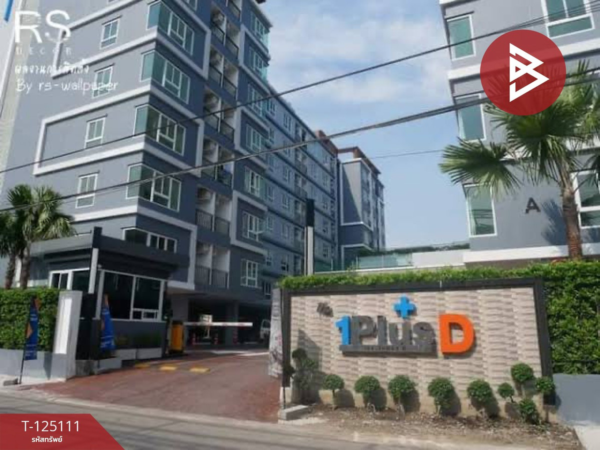 For SaleCondoRamkhamhaeng, Hua Mak : Condo for sale, The One Plus D Hua Mak 12 (The One Plus D), Ramkhamhaeng 42, near the Yellow Line.