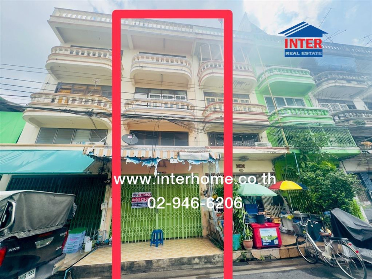 For SaleShop HouseBang kae, Phetkasem : Commercial building, 3.5 floors, 18 sq m, commercial building, Soi Phetkasem 88, Phetkasem Road, Kanchanaphisek Road, Phasi Charoen District, Bangkok.