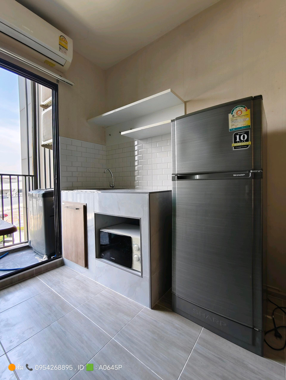 ให้เช่าคอนโดนนทบุรี บางใหญ่ บางบัวทอง : ✅ห้องพร้อมอยู่✅พลัมคอนโด เซ็นทรัลสเตชั่นเฟส1ใกล้รถไฟฟ้า ติดห้างเวสต์เกต พร้อมอยู่ 🟩ปูพื้นใหม่ เคาน์เตอร์ครัวใหม่ ***มีเครื่องซักผ้า