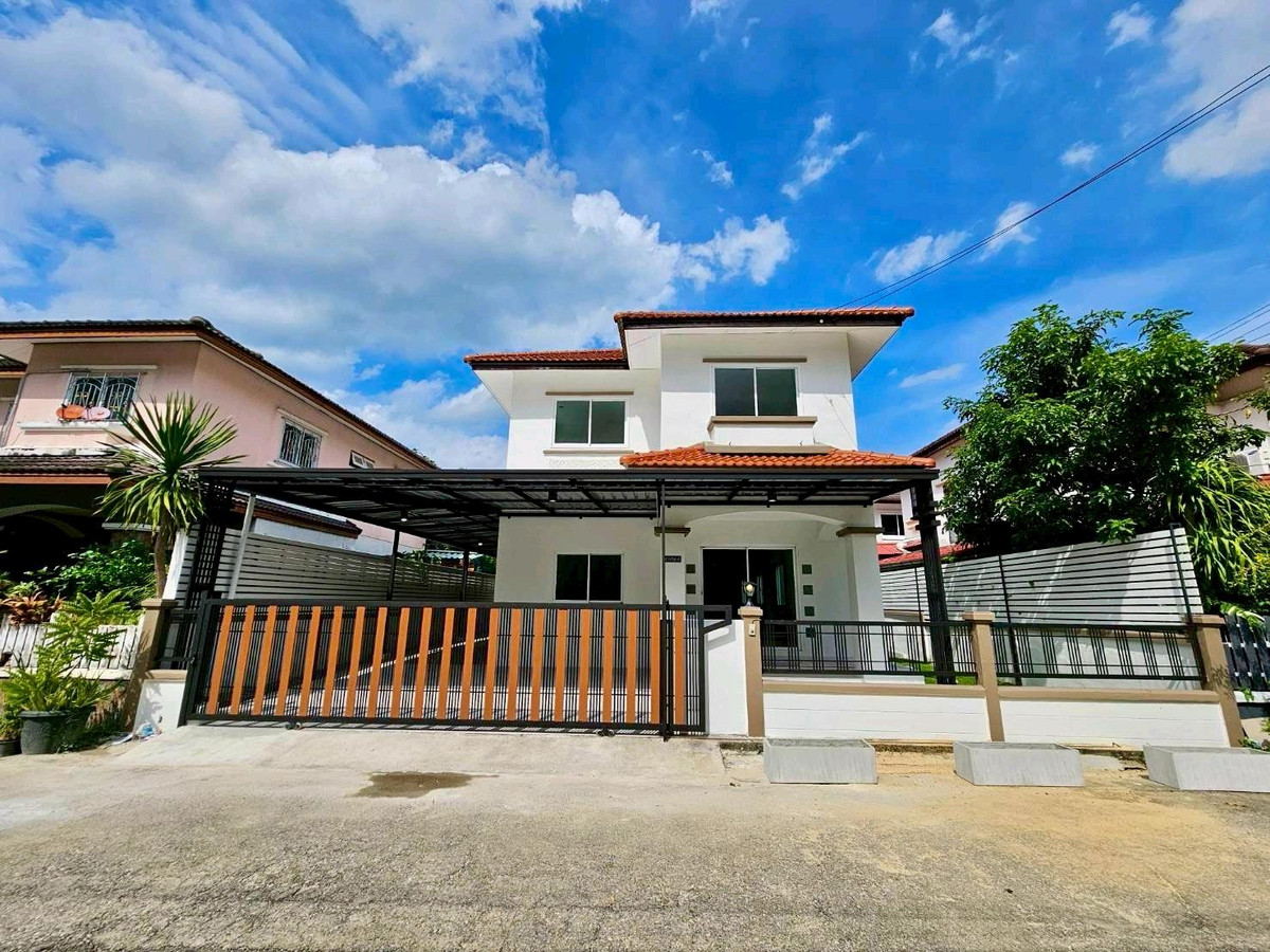 For SaleHouseNawamin, Ramindra : 2-story detached house, KC Garden Home Village 11, Nimitmai 40, Big C, Makro, Lotus, renovated and ready to move in. Free furniture Convenient travel Pink Line