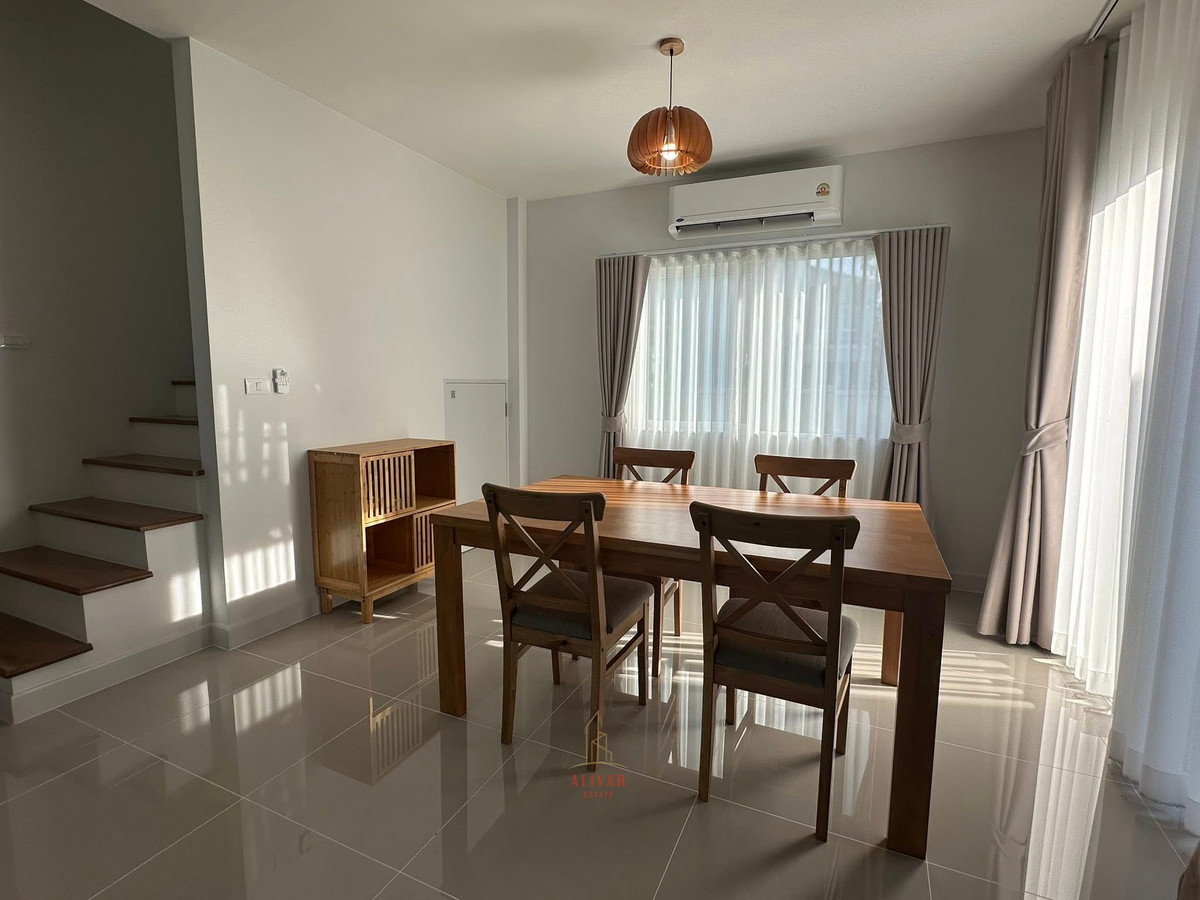 For RentSamut Prakan,Samrong : RH101225 2-story semi-detached house for rent at Grande Pleno Mega Bangna, next to Mega Bangna.