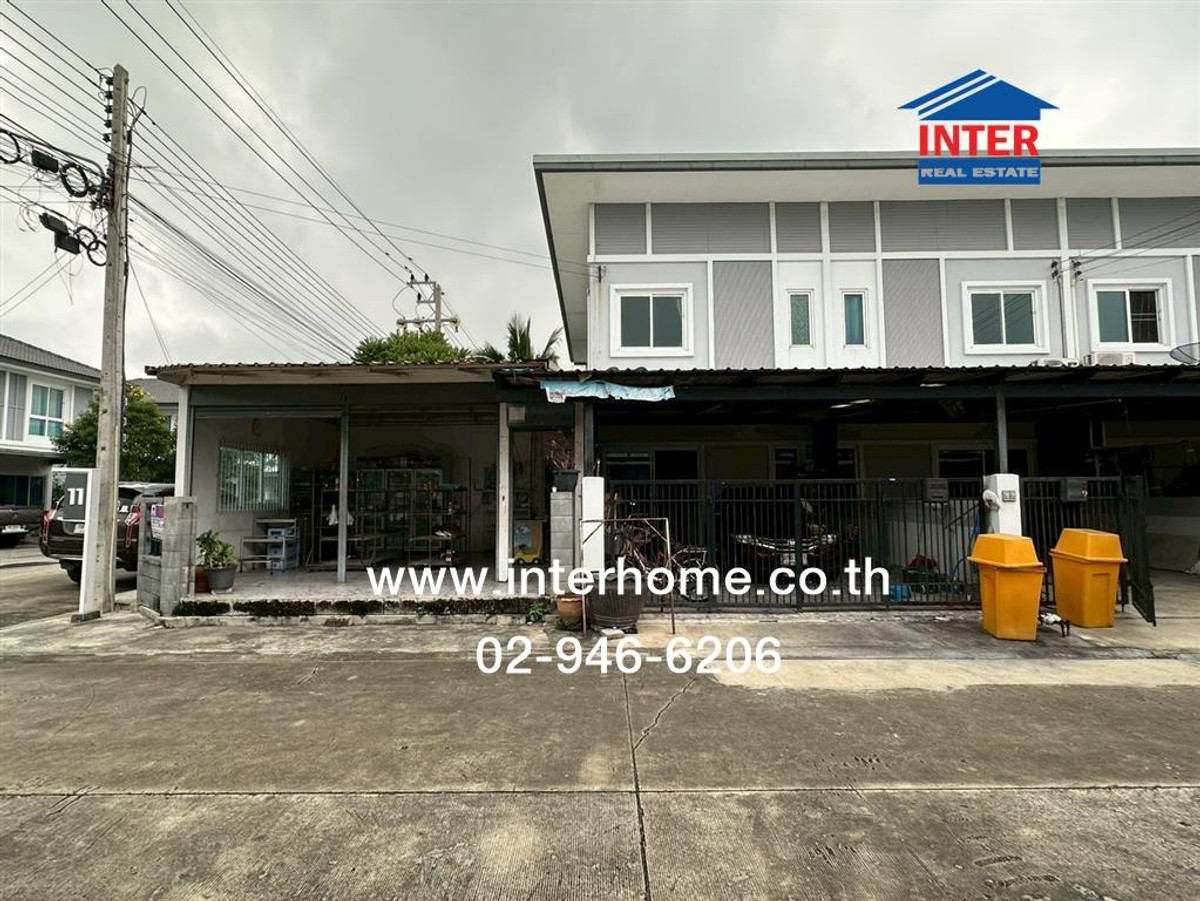 For SaleTownhomePathum Thani,Rangsit, Thammasat : Townhouse, 2 floors, 46.6 sq m, Chat Luang Village 15, Pathum Thani, Soi Wat Bang Toei Nai. Pathum Thani-Sam Khok Road, Sam Khok, Pathum Thani