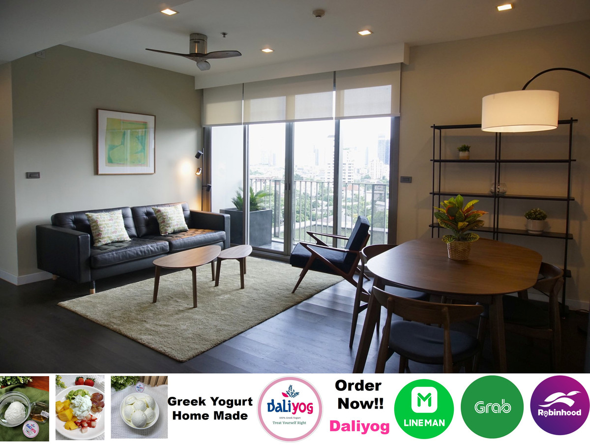 For RentCondoSukhumvit, Asoke, Thonglor : Ceil By Sansiri for rent., nice 2 beds, newly renovated,  fully furnished, near BTS Ekkamai 1.5km
