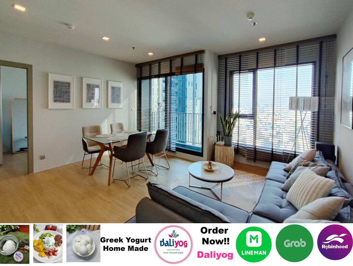 For RentCondoRama9, Petchburi, RCA : RARE ITEM!! Hurry up!!! Life Asoke-Rama 9 for rent, nice 1 bed, corner room, high floor, spacious, nice view, near MRT Rama9 300m.
