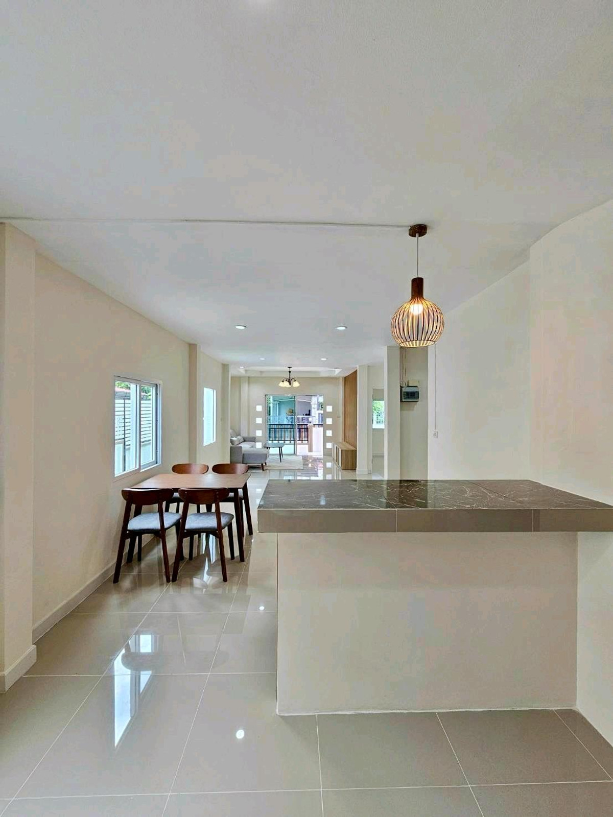 For SaleHouseNawamin, Ramindra : 2-story detached house, KC Garden Home Village 11, Nimitmai 40, Big C, Makro, Lotus, renovated and ready to move in. Free furniture Convenient travel Pink Line