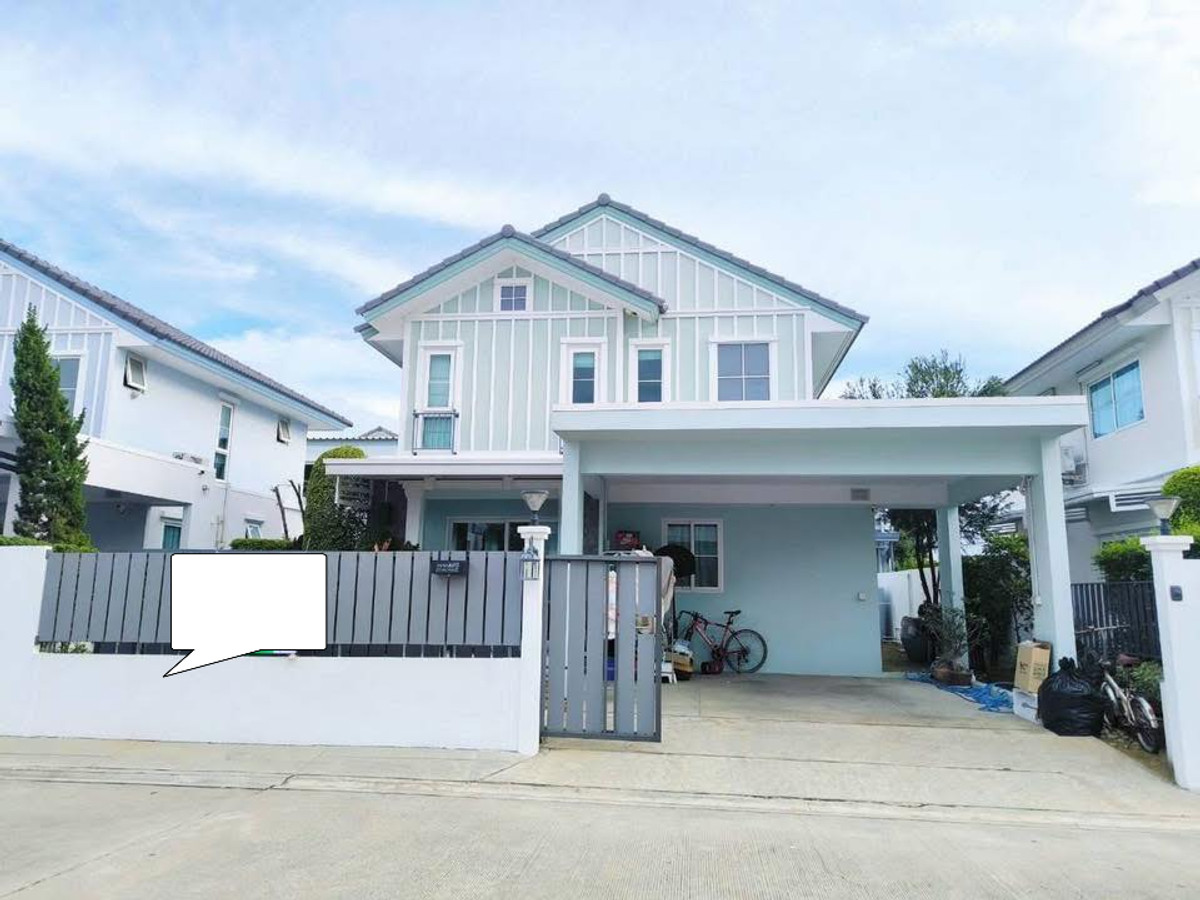 For RentHouseBangna, Bearing, Lasalle : Single house for rent, Villaggio 2 Srinakarin-Bangna, size 137 square meters, 3 bedrooms, Bang Kaeo Subdistrict, Bang Phli District, Samut Prakan Province.
