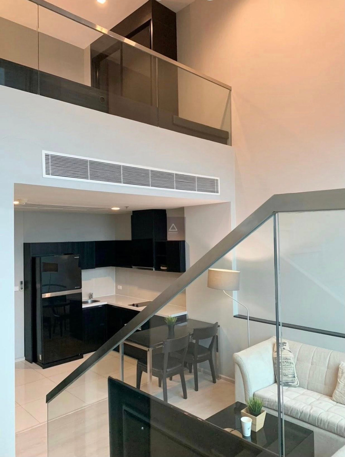 For RentCondoOnnut, Udomsuk : P-2832 Condo next to BTS Phra Khanong, Duplex room, high floor, ready to move in.