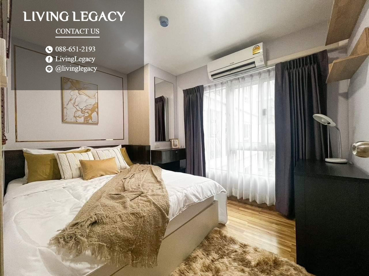 For RentCondoRamkhamhaeng, Hua Mak : SKQ5CA Condo for rent The One Plus @ Srinakarindra 42 sq m, 3rd floor, Building B line id : @livinglegacy